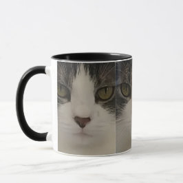 Taza Café lindo del modelo de la cara del gato