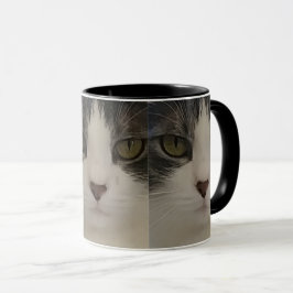 Taza Café lindo del modelo de la cara del gato