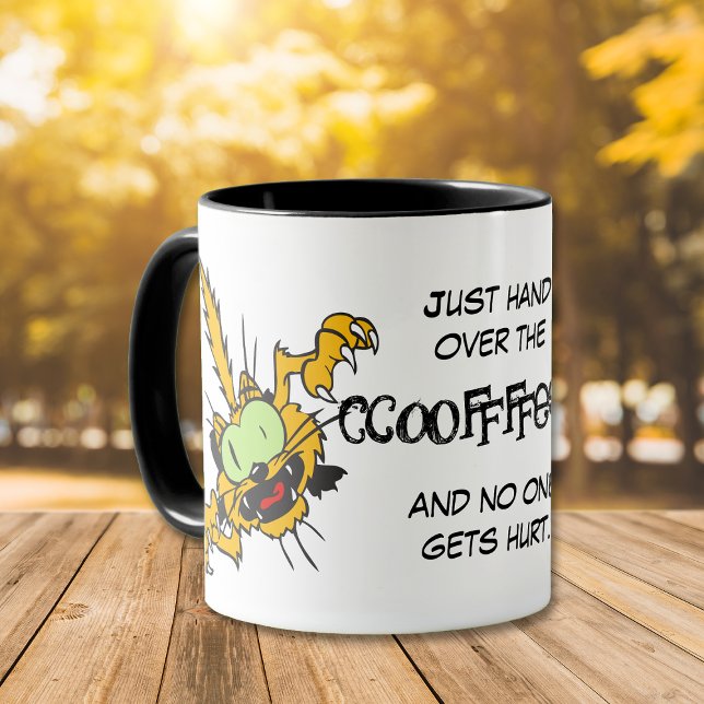 Taza Café loco a petición de gato (Subido por el creador)