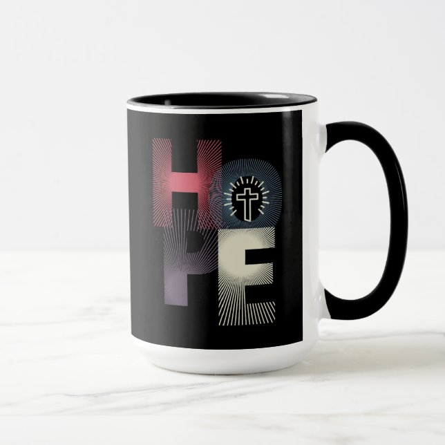Taza Café minimalista de esperanza (Derecha)
