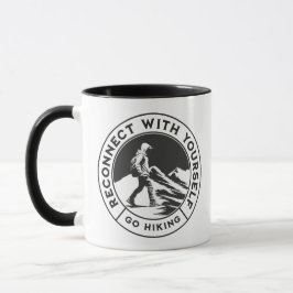 Taza Café monocromo para excursionistas