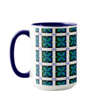 Café Motif con flores