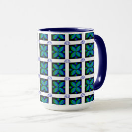 Taza Café Motif con flores