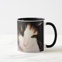 Café Mug con gato calico
