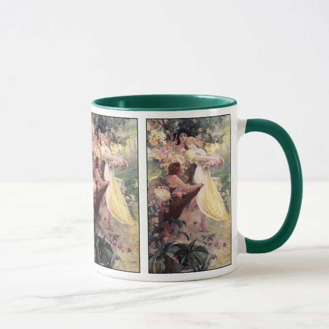 Taza Café Mug: Mucha - Espíritu de primavera (Derecha)