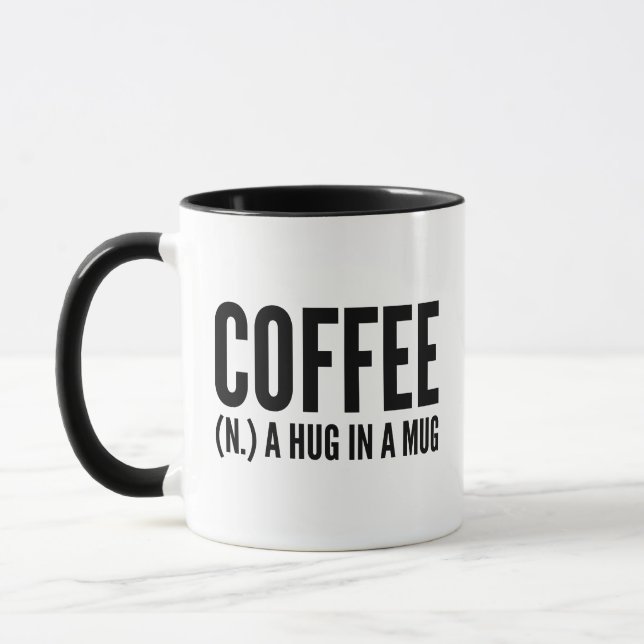 Taza Café (N) Un Abrazo En Una Mug (Izquierda)