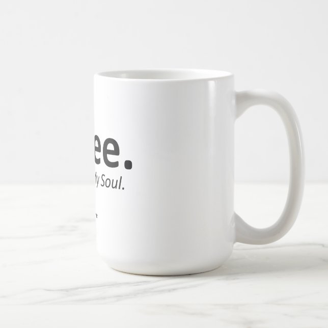 Taza Café, negro de 15 onzas (Derecha)