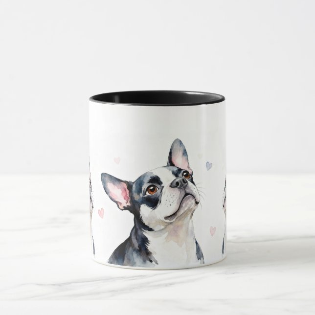 Taza Café o Té de Boston Terrier (Centro)