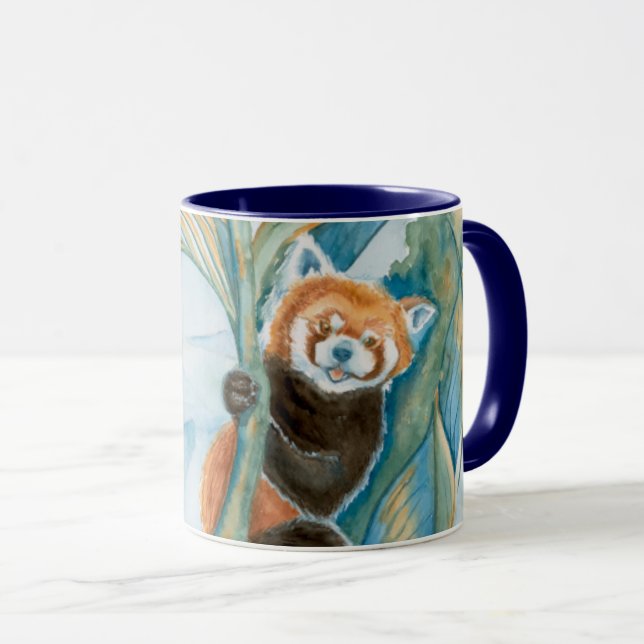 Taza Café Panda Rojo (Anverso derecho)
