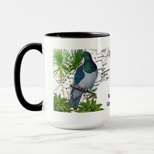 Taza Café para aves nativas de Nueva Zelanda (Izquierda)