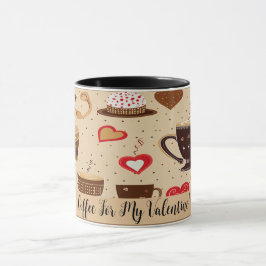 Taza Café Para Mi Dibujo De San Valentín Cute No3