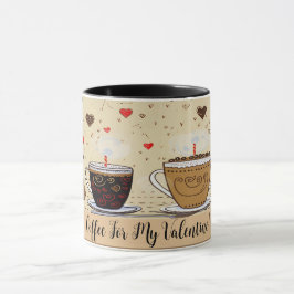 Taza Café Para Mi Dibujo De Valentine Cute N°5