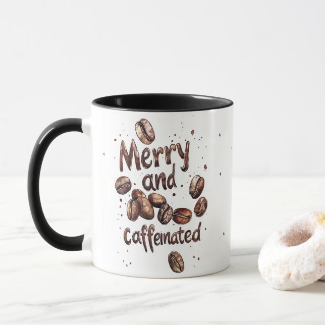 Taza Café para Navidades acogedores y cafeinados (Con donut)