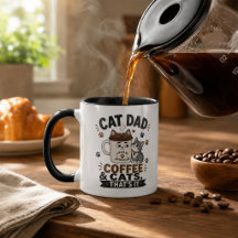 Café para Papá Gato y Gatos Eso Es Todo Divertido