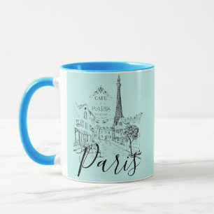 Taza Cafe Paris Coffee Mug