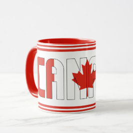 Taza Café Patriótico de Bandera Nacional de Canadá