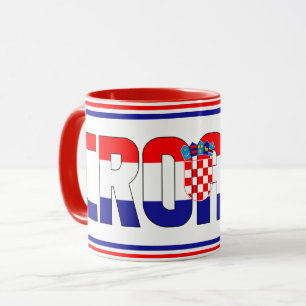 Taza Café Patriótico de Bandera Nacional de Croacia
