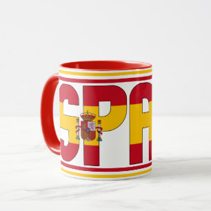 Taza Café Patriótico de Bandera Nacional de España