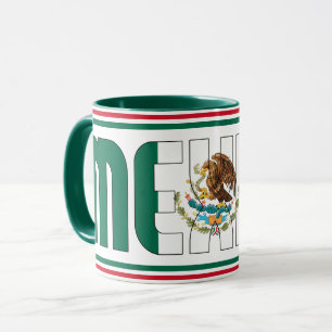 Taza Café Patriótico de Bandera Nacional de México