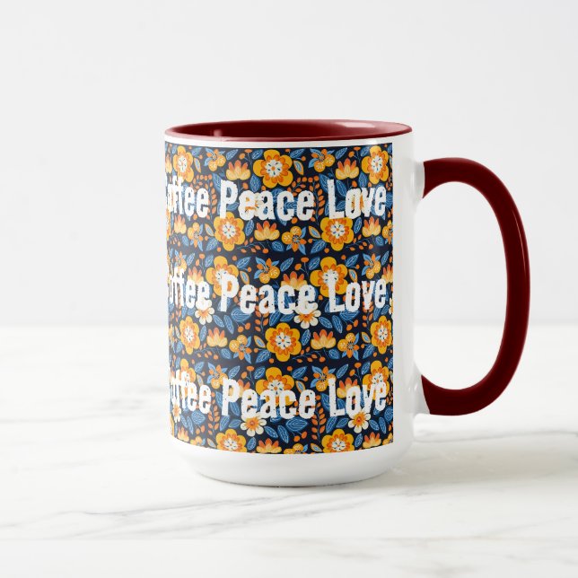 Taza Café Paz Amor (Derecha)