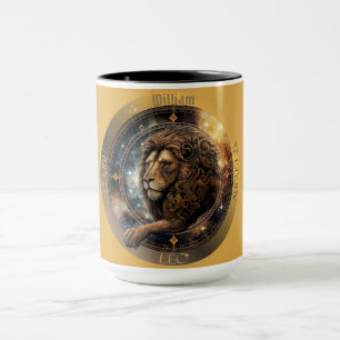 Taza Café personalizable del zodiaco Leo
