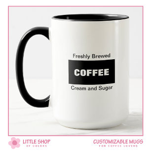 Taza Café personalizable recién hecho