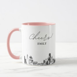 Taza Café personalizado Boda de Houston