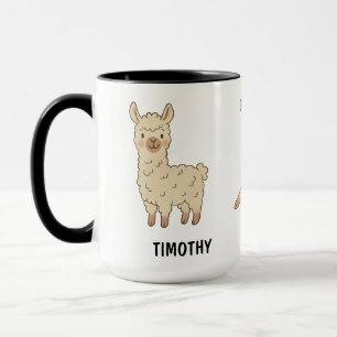 Taza Café personalizado con dibujo a mano de adorable l