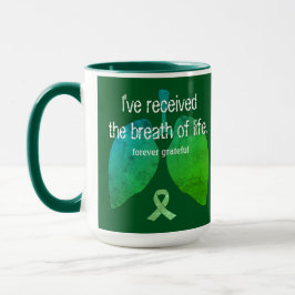 Taza Café Personalizado de trasplante de pulmón de alie