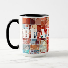 Taza Café Personalizado Mosaico De 15 oz Mug De Zazz_it