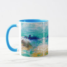 Café pintado en el Océano, Mug Beach Life Seaside