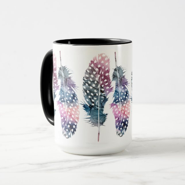 Taza Café "Plumas" (Anverso izquierdo)