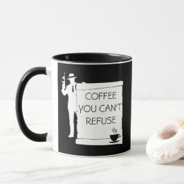Taza Café que no puedes rechazar el personalizable negr