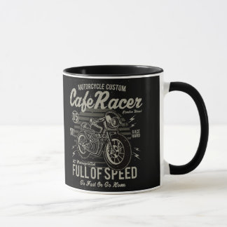Taza Café Racer Trabajo duro Race duro Ir rápido o volv