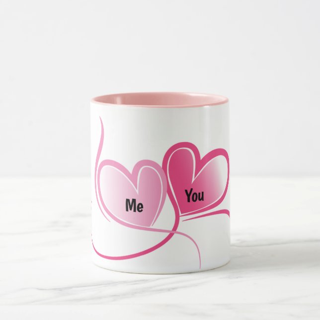 Taza Café romántico para novia (Centro)