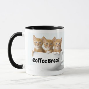 Taza Café Romper Café Mug-Three Kittens