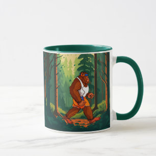 Taza Café Rutinario del Bosque Morning de Bigfoot
