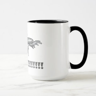 Taza ¡Café!!!!!!!!! Salto de la rana, arte del lápiz