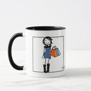 Taza Café shopaholic personalizado