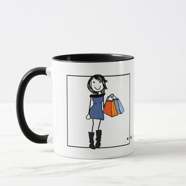 Taza Café shopaholic personalizado (Izquierda)
