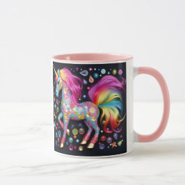 Taza Café/taza de té de la reina de la magia Unicornio
