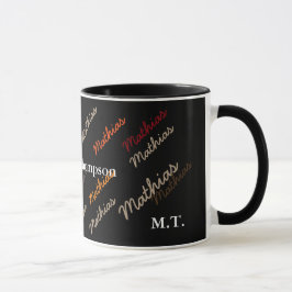 Taza café-taza fresco para personalizar con el nombre