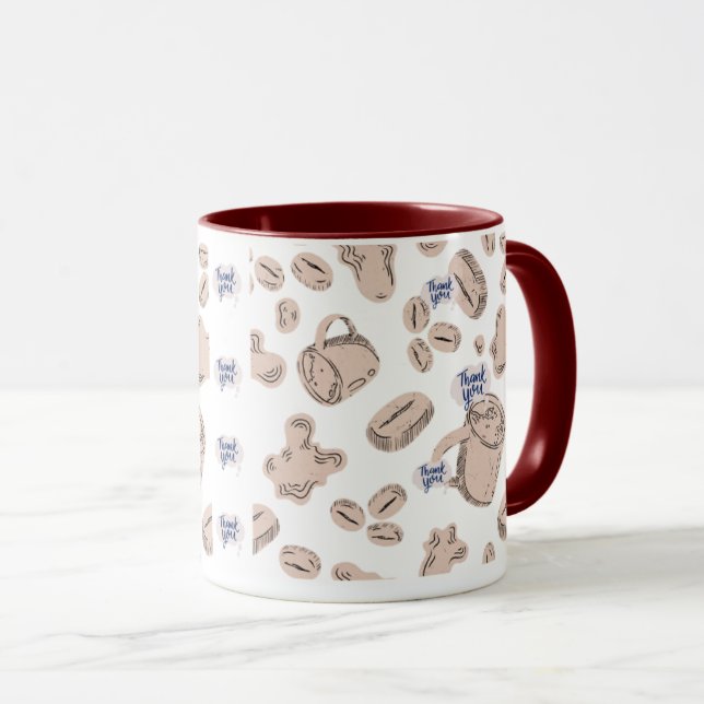 Taza "Café, té de agradecimiento" (Anverso derecho)