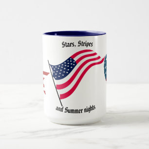 Taza Café/té "Estrellas, rayas y noches de verano"