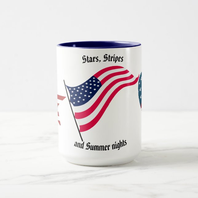 Taza Café/té "Estrellas, rayas y noches de verano" (Centro)