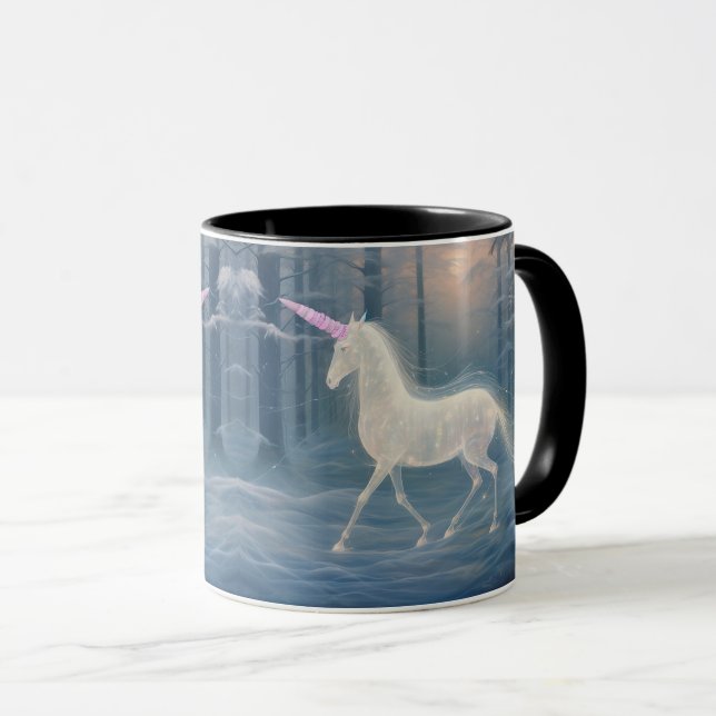 Taza Café unicornio de invierno etéreo/tai (Anverso derecho)