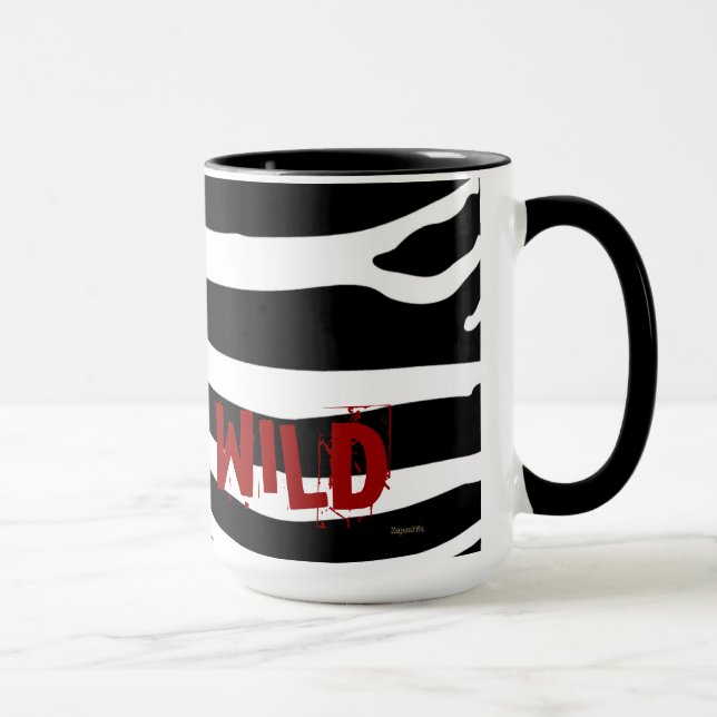 Taza Café Wild (negro) Gran Mug (Derecha)