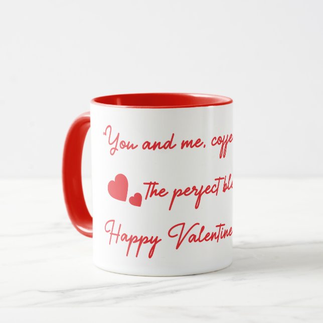 Taza Café y amor para ti y para mí (Anverso izquierdo)