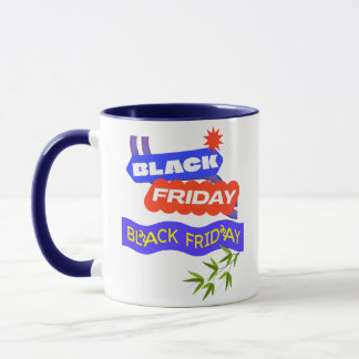 Taza "Café y Carrito – Frenesí del Viernes Negro"