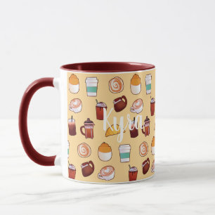 Taza Café Y Pasteles Clásicos Deliciosos
